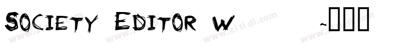 Society Editor W05字体转换